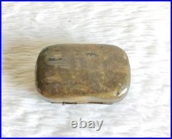 Antique Hand Carved Floral Brass Pill Storage Box Home Decor Collectible ML204