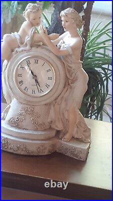 Antique Hand-Carved Vintage Clock Decorative statue, elegant watch, masterpiece
