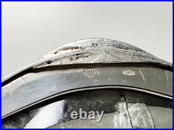 Antique Hand Engraved 800 Silver Compact Damaged Mirror, READ Condition