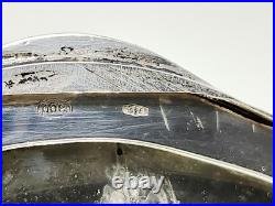 Antique Hand Engraved 800 Silver Compact Damaged Mirror, READ Condition Antique Hand Engraved 800 Silver Compact Damaged Mirror, READ Condition