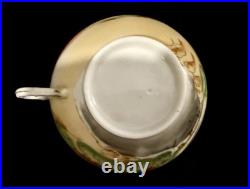 Antique Hand Painted Nippon Porcelain Tea Set Landscape Sunset Teapot Creamer