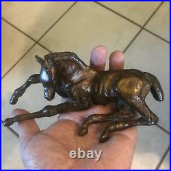Antique Heavy bronze Small horse