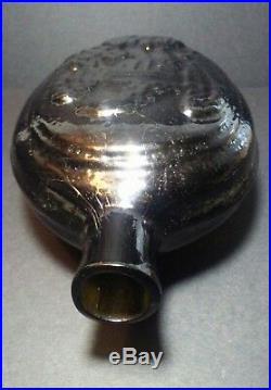 Antique Historical Flask EAGLE & CORNUCOPIA Open Pontil Pint Size
