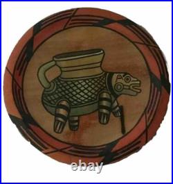 Antique Home Decor Plate Collectible Piece Pre Colombian Signed Art Panama