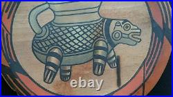 Antique Home Decor Plate Collectible Piece Pre Colombian Signed Art Panama