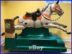 Antique Horse Coin Op Kiddie Ride Made in Italy very rare SEE NEW VIDEO