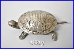 Antique Hotel Desk Wind Up Turtle Tortoise Mechanical Bell Early 1900's