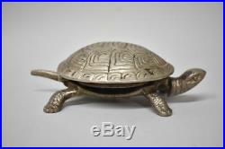 Antique Hotel Desk Wind Up Turtle Tortoise Mechanical Bell Early 1900's