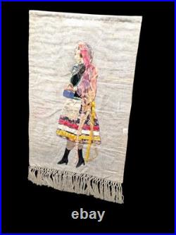 Antique Hungarian Transylvanian Framed Traditional Dress Attire Wall Art