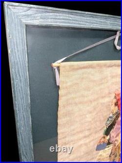 Antique Hungarian Transylvanian Framed Traditional Dress Attire Wall Art