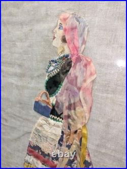 Antique Hungarian Transylvanian Framed Traditional Dress Attire Wall Art