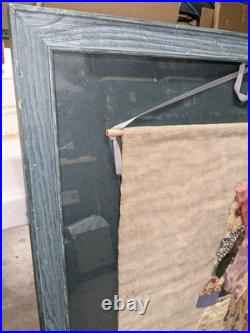 Antique Hungarian Transylvanian Framed Traditional Dress Attire Wall Art