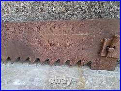 Antique Ice Block Pond Saw 54 Blade Ice Cutting Primitive Farm Tool