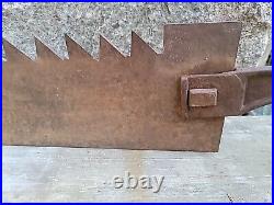 Antique Ice Block Pond Saw 54 Blade Ice Cutting Primitive Farm Tool