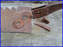 Antique Ice Block Pond Saw 54 Blade Ice Cutting Primitive Farm Tool