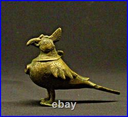 Antique Indian Islamic Mughal Surma Bottle Parrot Kohl Container Collectible