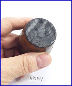 Antique Inkwell in the Form of a Leather Hat Box