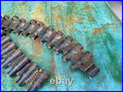 Antique Iron Hand Forged Military Soldier Used Bullet Belt Empty For Collection