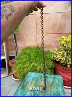 Antique Iron Hand Forged Military Soldier Used Bullet Belt Empty For Collection