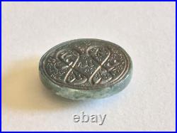 Antique Islamic Jade Intaglio With Arabic Inscription In Great Condition