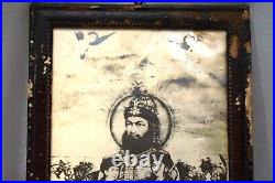 Antique Islamic Photograph Hassan And Hussain With Prophet Muhammad Black White