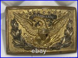 Antique J. R. Gaunt England US Army Officer M1851 Sword Belt Plate Buckle England