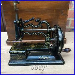 Antique James Galloway Weir Chainstitch Hand crank Sewing Machine