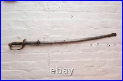 Antique Japanese Officer Dress Sword WWII WW2 Saber w Sheath Vintage 37.75