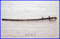 Antique Japanese Officer Dress Sword WWII WW2 Saber w Sheath Vintage 37.75