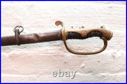 Antique Japanese Officer Dress Sword WWII WW2 Saber w Sheath Vintage 37.75
