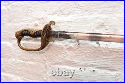 Antique Japanese Officer Dress Sword WWII WW2 Saber w Sheath Vintage 37.75