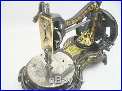 Antique Jones'Serpentine' Hand Sewing Machine with Carry Case