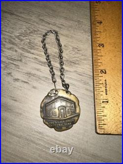 Antique Keychain Silver Creek National Bank Silver Creek N. Y. If Keys are Found