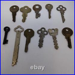 Antique Keys Set of 11, Vintage Metal Design, Used, Home Decor Collection