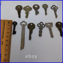 Antique Keys Set of 11, Vintage Metal Design, Used, Home Decor Collection