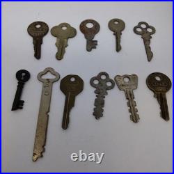 Antique Keys Set of 11, Vintage Metal Design, Used, Home Decor Collection