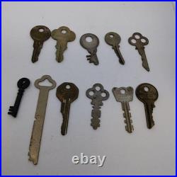 Antique Keys Set of 11, Vintage Metal Design, Used, Home Decor Collection