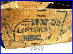Antique LIPTONS TEA THOMAS J. LIPTON WOOD BOX PACKING CRATE Duluth MN Rare