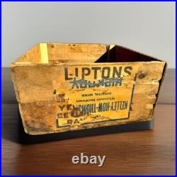 Antique LIPTONS TEA THOMAS J. LIPTON WOOD BOX PACKING CRATE Duluth MN Rare