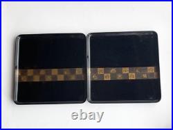 Antique Lacquer Makie Corner Bon Inscribed Painted 23cm Used Collection