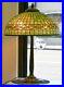 Antique-Large-Acorn-Tiffany-Lamp-with-Bronze-Base-WORKS-GREAT-01-bufg