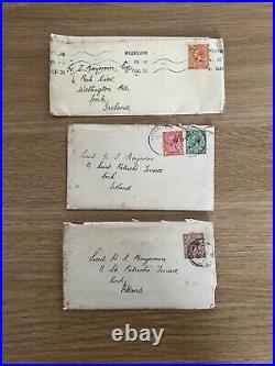 Antique Large Collection of Love Letters Correspondents H. S. Benjamin most 1921