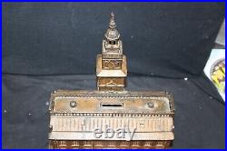 Antique Large Independence Hall Cast Iron Bank 1875 Enterprise, Mfg Co VERY GOOD