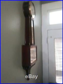 Antique Large Sawin And Dyar Weight Driven Banjo Wall Clock 1820' Rare No Reseve