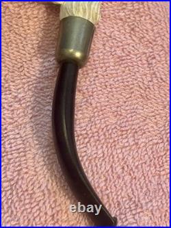 Antique Late 19th-Century Claw-Carved Meerschaum Pipe