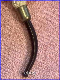 Antique Late 19th-Century Claw-Carved Meerschaum Pipe