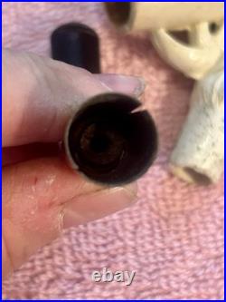 Antique Late 19th-Century Claw-Carved Meerschaum Pipe