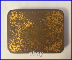 Antique Lea Cigarette Orientales Tin Tobacciana Egyptomania Art Deco Belguim
