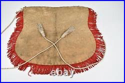 Antique Leather O. U. A. M Ceremonial Apron Painted Catawissa No. 27 Chas Shuman
