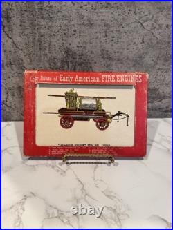 Antique Lithograph Set Of 6 Steam Engine Firetruck Vibrant Artwork Historical